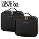 Bolsa Make Pro - Com espelho e Luz de LED [PAGUE 1 LEVE 2 + BRINDE EXCLUSIVO]