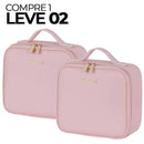 Bolsa Make Pro - Com espelho e Luz de LED [PAGUE 1 LEVE 2 + BRINDE EXCLUSIVO]