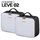 Bolsa Make Pro - Com espelho e Luz de LED [PAGUE 1 LEVE 2 + BRINDE EXCLUSIVO]