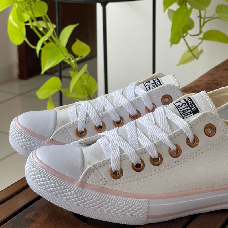 Star Branco All Star Feminino Dourado All Star Cano Alto Dourado