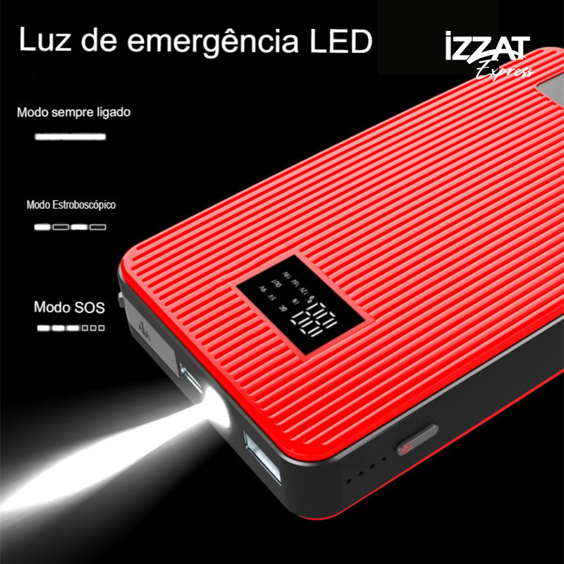 Car Power Tazzi™ - Auxiliar de Partida com 12v e 20000mah