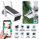 Câmera Wifi Segurança Energia Solar Vigilância Full Hd  Prova D'água