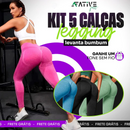 [PREÇO DIRETO DA FÁBRICA] Kit 5 Calças Legging - Aumenta Bumbum e Afina Cintura + BRINDE