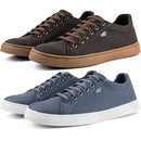 Kit 2 Pares de Tênis Casual Masculino Sapatênis Touroboots com Cadarço Cano Médio