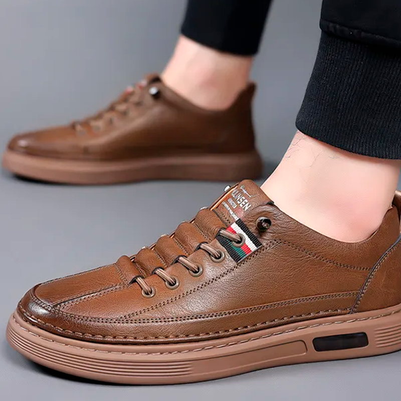 Tênis Casual de Couro Italian Premium + (BRINDE EXCLUSIVO)