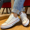 [PROMOÇÃO DE VERÃO - Últimas Unidades] Tênis All Star Feminino Chuck Taylor Branco Courino Premium