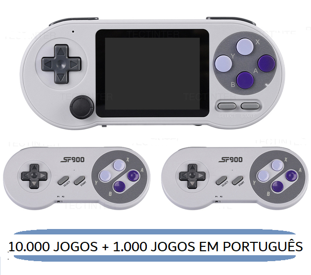 Game Portátil SUPER + 1 controle GRÁTIS