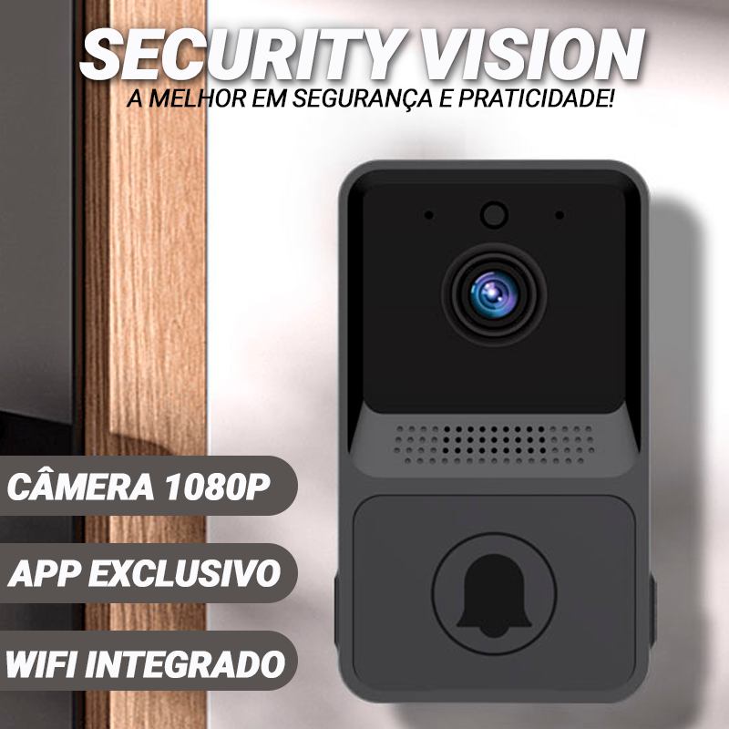 Security Vision - Campainha WIFI com Câmera e Sistema de Voz
