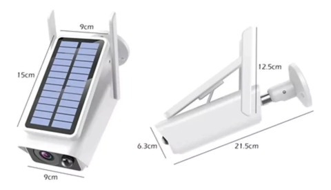 Câmera Wifi Segurança Energia Solar Vigilância Full Hd  Prova D'água