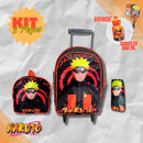 (PROMOÇÃO VOLTA ÀS AULAS) Kit Mochila Escolar Rodinha + Lancheira + Estojo + (BRINDE)