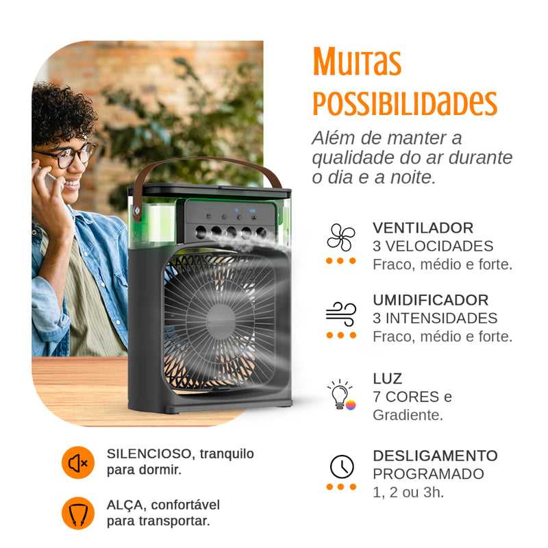 Mini Ar Condicionado e Climatizador Portátil [ULTRA POTENTE]