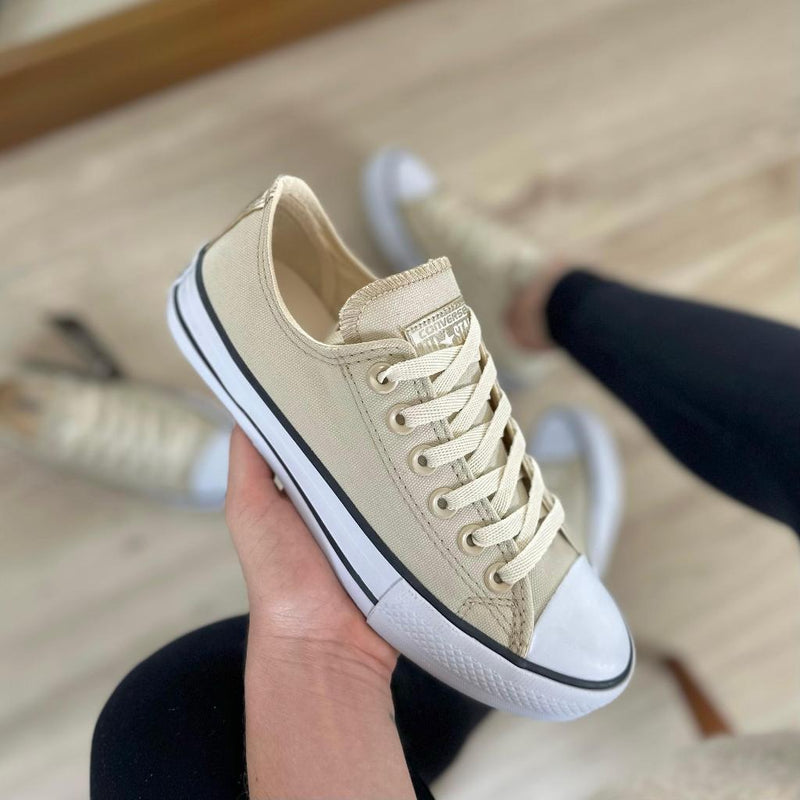 [PROMOÇÃO EXCLUSIVA - Últimas Unidades] Tênis All Star Nozes Dourado Feminino Premium