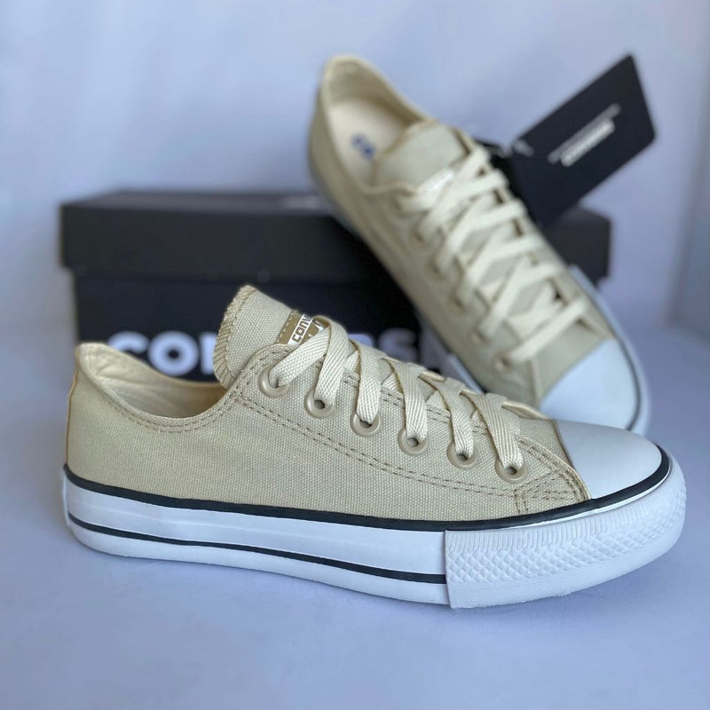 [PROMOÇÃO EXCLUSIVA - Últimas Unidades] Tênis All Star Nozes Dourado Feminino Premium