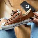 [PROMOÇÃO EXCLUSIVA - Últimas Unidades] Tênis All Star Caramelo Feminino Courino Premium