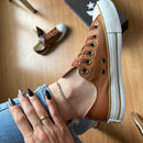 [PROMOÇÃO EXCLUSIVA - Últimas Unidades] Tênis All Star Caramelo Courino Feminino Premium