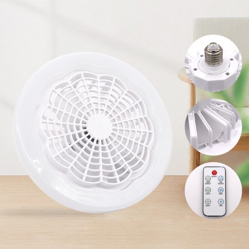 Ventilador Lâmpada Turbo Led 2 em 1 [ULTRA POTENTE]