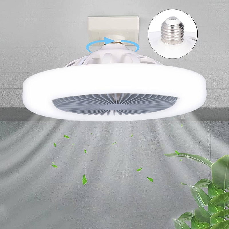 Ventilador Lâmpada Turbo Led 2 em 1 [ULTRA POTENTE]