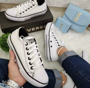 [PROMOÇÃO DE VERÃO - Últimas Unidades] Tênis All Star Branco Courino Feminino Premium